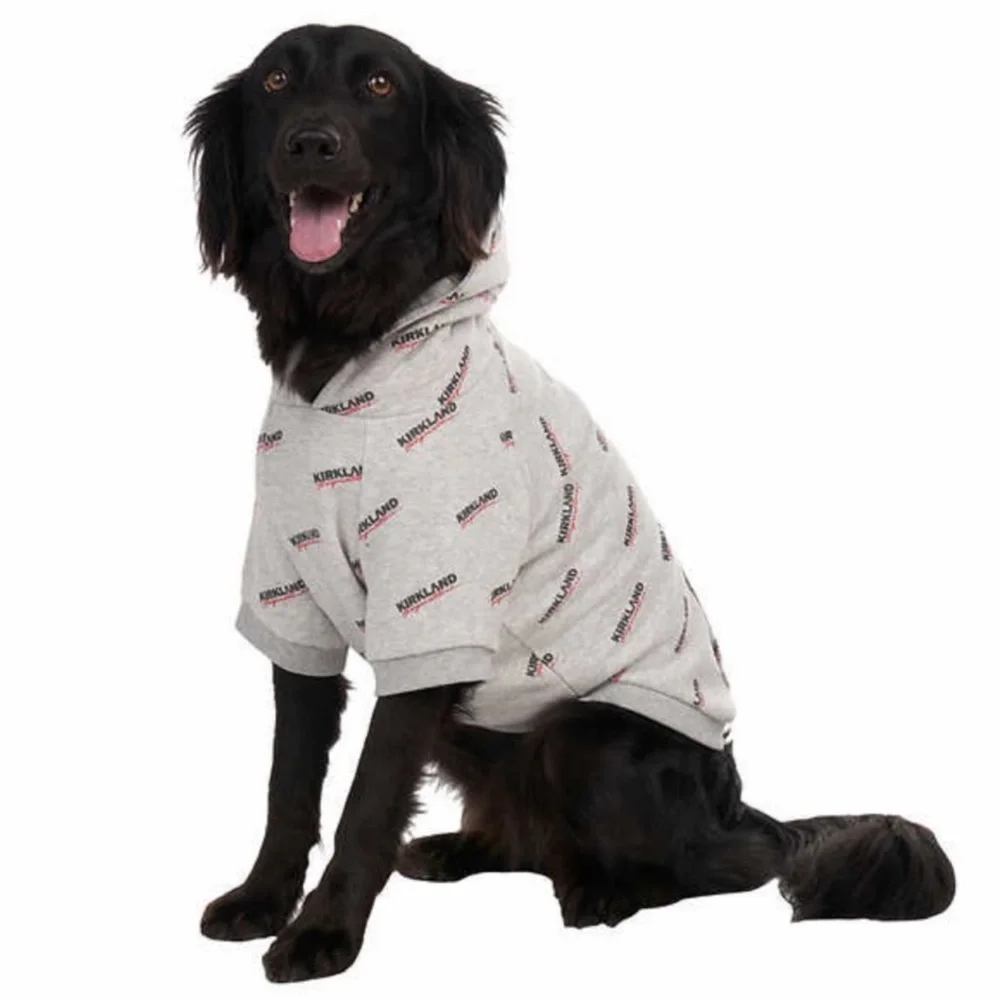 Kirkland Signature Logo Pet Hoodie for Dog / Cat : GRAY